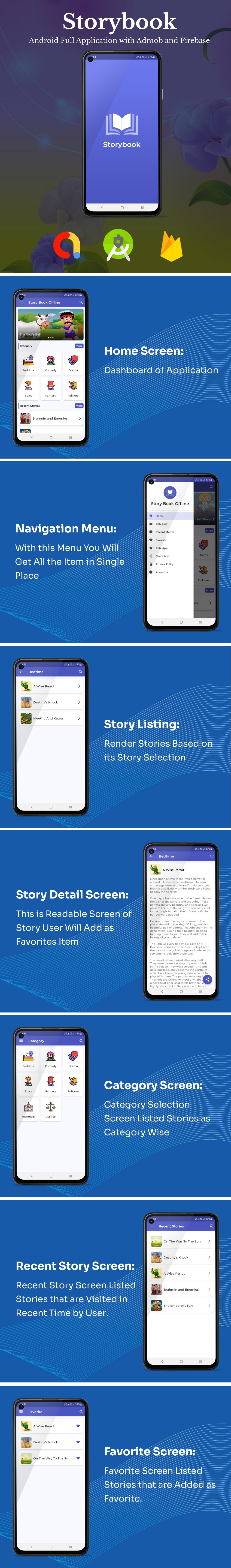 Android Storybook Offline (Admob, Firebase) - 1